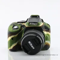 Étui en silicone pour appareil photo numérique reflex numérique NIKOND5300/D5200 et sac souple pour photographie
