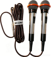 Système audio karaoké haute puissance OKON AK-330 10 pouces avec amplificateur Bluetooth et microphone filaire pour KTV, bar à domicile