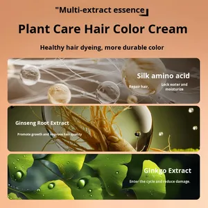Tinte de Cabello Negro en Crema Zhang <span class=keywords><strong>Hua</strong></span> <span class=keywords><strong>Dong</strong></span> de 100 ml, Fórmula Permanente Nutritiva, No se Pega al Cuero Cabelludo, Cuidado Vegetal - Product Image 2