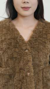 Faux Lamb's Wool Fur Mujer Engrosada Nuevo abrigo de viento Párrafo joven Peludo Fluffy Top Ropa de invierno - Product Image 4