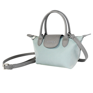 Bolso de Mano Vintage para Mujer, de Nailon y Cuero PU, con Cierre de Cremallera, Diseño Personalizado, Forma de Marco, de un Solo Hombro, Ecológico - Product Image 2