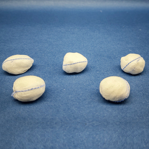 ลูกบอลผ้าก๊อซผ่าตัดดูดซับถั่วลิสง100% ผ้าฝ้าย X-ray อุปกรณ์ทางการแพทย์ - Product Image 2