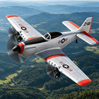 Avion RC P-51 Mustang 2CH en mousse EPP 150m 2 batteries Classique pour les pilotes amateurs