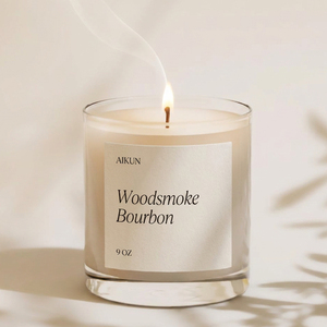 Vela Aromática Artesanal de Cera de Soya Ecológica, Sin Humo, en Vaso de Vidrio, para Tiendas de Regalos, Suministro de Fábrica AIKUN - Product Image 2