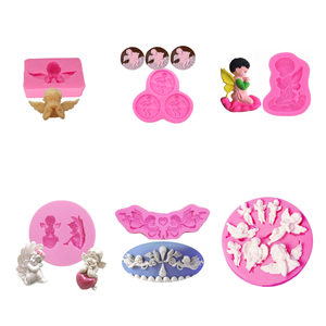 Silicone Angel Boy stampi Dessert fondente stampo di cioccolato torte gommose argilla polimerica Gumpaste pasticceria gelatina biscotti di ghiaccio - Product Image 1
