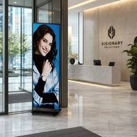 Display LED Portatile P2.0 Pieghevole, Schermo Pubblicitario Digitale Mobile per Chioschi e Negozi, Qualità Superiore