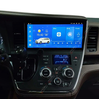 Gerllish 12,3 pouces Android Car Video pour Toyota Sienna 2014-2019 8 cœurs GPS Navi Lecteur multimédia de voiture Radio stéréo Récepteur