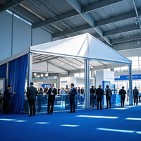 Tente d'exposition de luxe à structure en aluminium pour l'extérieur, fabriquée en usine, résistante au vent, grande auvent pour événements
