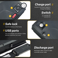 Batterie lithium rechargeable Hailong G80 48V 52V 20Ah pour vélo électrique, cellules 21700, remplacement 1000W