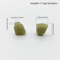 Bouton de commande de guitare électrique vert émeraude rétro, capot de bouton de manivelle, style folk, pièces de rechange pour accessoires de guitare