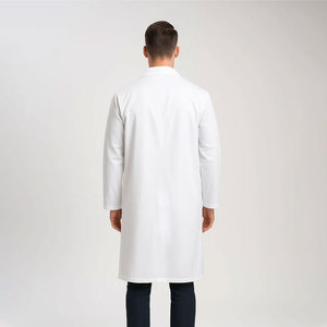 All'ingrosso <span class=keywords><strong>cotone</strong></span> personalizzato manica lunga da uomo <span class=keywords><strong>bianco</strong></span> <span class=keywords><strong>camice</strong></span> da laboratorio uniformi mediche infermiere ospedaliero medico farmacista <span class=keywords><strong>camice</strong></span> da laboratorio - Product Image 4
