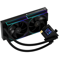 Refroidisseur de processeur liquide Thermalright Core Matrix 240 VISION ARGB BLACK avec écran LCD IPS de 2,1 pouces, ventilateurs 2000 RPM pour LGA1700 AM5