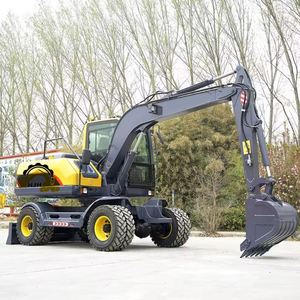 Excavatrice sur pneus de 7900 kg, mini-excavatrices, nouvel équipement chinois, liste de prix des excavatrices de construction - Product Image 5