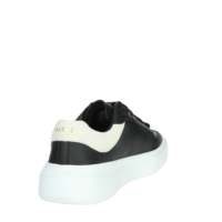 Zapatillas Deportivas con Cordones y Amortiguación para Hombre, Lona Negra y Blanca, para Todas las Temporadas, Talla 42