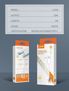 Cáp sạc nhanh Type-C LDNIO LS901 giá xuất xưởng, dài 1m, dùng cho iPhone và điện thoại di động - Product Image 5