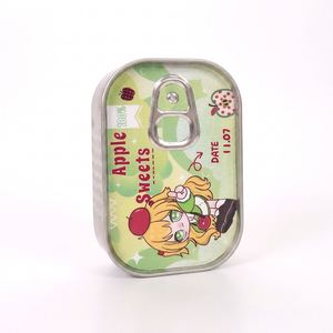 Kawaii Anime Tin Box Cute Sardine Can Badge Pin Case Aesthetic Easy Open Metal Jewelry Organizer Tinplate Gift Box Push-<b>top</b> Lid - Product Image 2