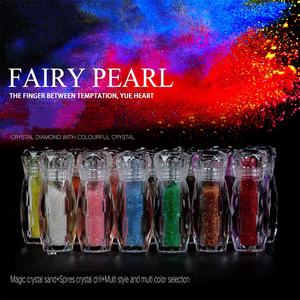 Pixie polvo de cristal 3D clavo calcomanías de Diamantes Joyería arte de uñas de diamantes de imitación de decoración con botella forma redonda - Product Image 1