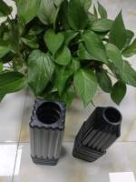 Mini arbre moderne en PE noir moulé par soufflage, pot suspendu pour jardin et usage domestique, vente en gros