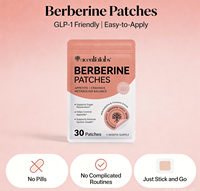 Acentiallabs Patchs Transdermiques à l'Extrait Herbal de Berbérine pour le Contrôle de l'Appétit et la Perte de Poids - Soutien Naturel Pur pour le Sommeil et la Fermeté de la Peau