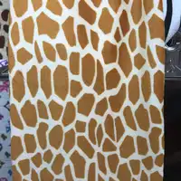 2022 Manufacturer Wholesale 100% Polyester Giraffe print Super Soft Fleece One Side No Pilling velvet Fleece Fabric For Toys