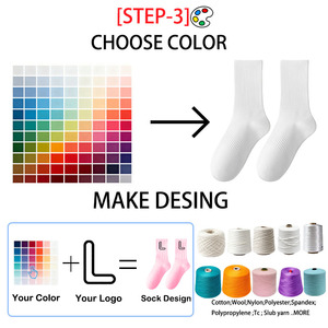 Chaussettes de sport personnalisées de marque Uron Impression numérique de logo tissé de style équipage à la mode disponible pour le corps inférieur de la manchette de la saison estivale - Product Image 4