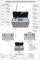 Analizador de Gases Portátil Multicomponente 6 en 1 de Alta Precisión para CO2, CO, O2, NO, NO2, SO2 para Emisiones de Gases de Combustión RS232 RS485 Modbus RTU