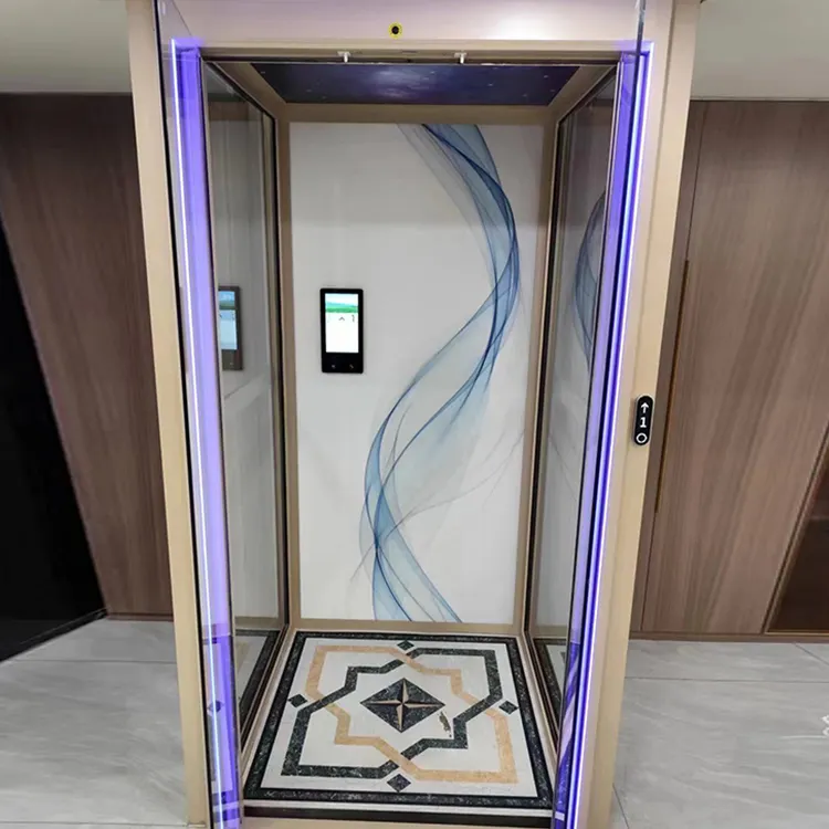 Vender bem novo tipo de elevador doméstico para casa na China, elevador monofásico feito para casa de 3 andares