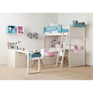 NOVA – ensemble de meubles de chambre à coucher moderne pour enfants, lit <span class=keywords><strong>gigogne</strong></span> en <span class=keywords><strong>bois</strong></span>, sécurité pour enfants, lit haut et bas avec <span class=keywords><strong>Table</strong></span> d'étude - Product Image 2