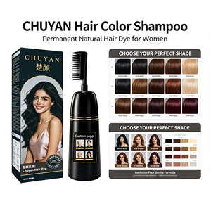 หวีย้อมผม CHUYAN สีดำมหัศจรรย์ ย้อมได้ทันที สำหรับผู้ชาย ผู้หญิง ร้านเสริมสวย ได้รับการรับรองจาก FDA รับผลิตแบรนด์ส่วนตัว มีตัวอย่างให้ทดลอง - Product Image 1