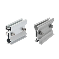 Support de pince de montage de panneau solaire en aluminium