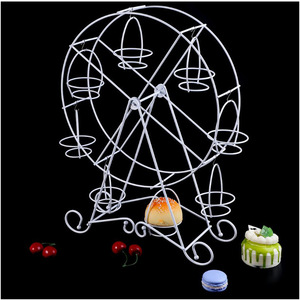 Soporte Giratorio para Cupcakes con Diseño de Noria, Bandeja para Servir Postres, Giratorio 360 Grados, Extraíble, 8 Cavidades, Accesorios para Fiestas y Bodas - Product Image 3