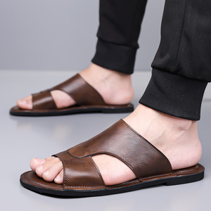 Mocassins de conduite pour hommes, style rétro, haut de gamme, à enfiler, été 2026, grandes tailles, sandales tendance - Product Image 4