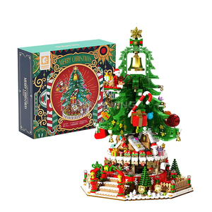 HW 2963 Piezas, Serie Creativa de Bloques de Construcción DIY, Parque Musical del Árbol de Navidad, País de las Maravillas Musicales, Juguetes Nuevos <span class=keywords><strong>2023</strong></span>, Regalos Festivos - Product Image 1