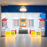 Meuble de présentation mural pour accessoires de téléphonie mobile, idéal pour supermarchés et entrepôts, en promotion