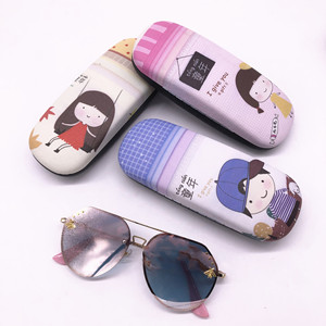 Étui à lunettes Xinpeng Cartoon Girl Back View 160x60x35mm, boîte de rangement en métal pour étudiants - Product Image 5