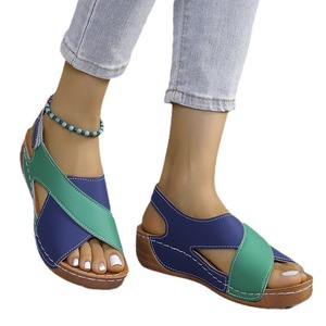 Sandalias de Plataforma con Punta Abierta y Tiras Cruzadas para Mujer, Talla Grande, Verano, Nuevas, Venta al Por Mayor de Fábrica - Product Image 5