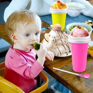 Vaso para Hacer Granizados DIY, Vaso Mágico para Granizados Congelados, Vaso de Silicona de Doble Capa para Smoothies, Vaso de Enfriamiento Rápido, Máquina para Hacer Helados Caseros - Product Image 5