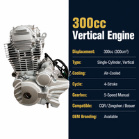 Motor de motocicleta todoterreno Chongqing 300cc CBF300, ensamblaje vertical, refrigerado por aire, 4 tiempos, nuevo motor de carreras Zongshen CQR OEM, MOQ bajo