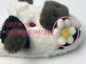 Lindas Pantuflas <span class=keywords><strong>de</strong></span> Peluche <span class=keywords><strong>de</strong></span> Vaca con Diseño <span class=keywords><strong>de</strong></span> Animal 3D, Cálidas y Suaves, Zapatillas Cerradas para <span class=keywords><strong>Casa</strong></span> - Product Image 4