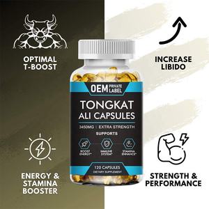 OEMヘルスケアサプリメントTongKatアリエキスカプセル人参マカのこぎりパルメットシラジット性エネルギー筋肉スタミナ - Product Image 6