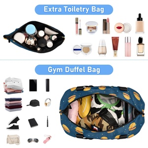 Bolsas de Viaje Divertidas con Diseño Divertido, Gran Capacidad, Duraderas, Impermeables, con Separación para Ropa Seca y Mojada, Bolsas de Gimnasio con Compartimento para Zapatos - Product Image 4