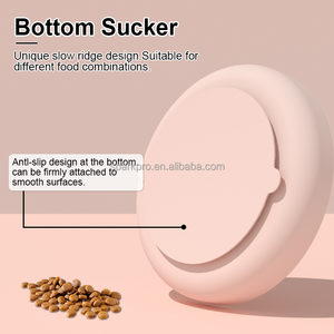 2025 yeni tasarım çelenk silikon köpek yemek kasesi bulaşık makinesinde yıkanabilir küçük orta cins için yavaş besleme köpek yemekleri - Product Image 5