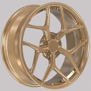 Jante de roue couleur bronze 19 pouces 5x114.3 roues <span class=keywords><strong>jantes</strong></span> en <span class=keywords><strong>alliage</strong></span> concave profond bronze brossé pour Peugeot <span class=keywords><strong>208</strong></span> Suzuki Vitara - Product Image 4