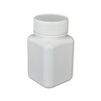 Flacon carré en plastique HDPE de 80ml avec bouchon à vis thermoscellé en feuille d'aluminium pour conserver les médicaments solides, capsule, tablette, pilule bon marché