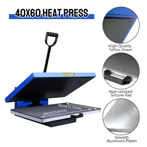 Máy ép nhiệt thăng hoa phẳng Baiyin 40*60cm, máy ép nhiệt phẳng 16x24 dùng để in chuyển nhiệt lên áo thun và quần áo - Product Image 6