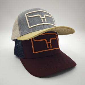 Gorra Richardson 112 de malla lisa con cierre a presión, de poliéster/algodón, deportiva, moderna, con logo bordado, estilo hip hop, lisa, tipo trucker, de alto rendimiento. - Product Image 3