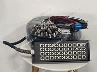 Câble audio multipaire professionnel à faible bruit 40 canaux avec connecteurs XLR et boîtier de scène pour performances live