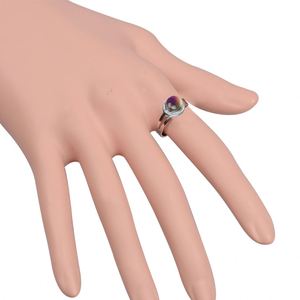 Hot Selling Gem Mood Sensitive Mood Color Change <b>Ring</b> <b>Adjustable</b> Thermochromic <b>Ring</b> for Women Authentic Mood <b>Ring</b> Colors - Product Image 3
