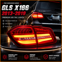 Pour Mercedes Benz Classe GL GLS X166 W166 2013-2019, mise à niveau Facelift vers le style le plus récent, ensemble de feux arrière LED à barre LED