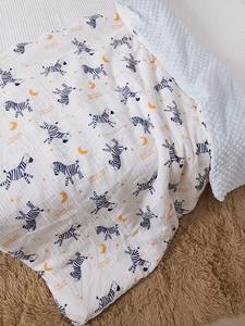 <span class=keywords><strong>Couverture</strong></span> à langer en mousseline polaire pour bébé, impression double face, avec différentes couleurs, pour différentes tailles de lit. - Product Image 5